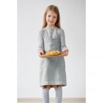 Șorț din in pentru copii Linen Tales Pinafore, 72 x 45 cm, gri