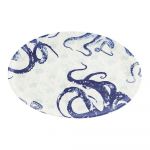 Farfurie din ceramică Villa Altachiara Positano, 40 x 25 cm, albastru-alb