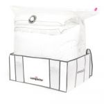 Set 2 cutii de depozitare cu vid pentru haine Compactor Life 3D