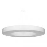 Lustră albă cu abajur textil ø 90 cm Galata Slim – Nice Lamps