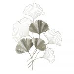 Decorațiune suspendată metalică Mauro Ferretti Goxy Silver, 62 x 86 cm, argintiu