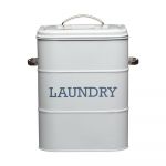 Cutie metalică pentru detergent pudră Kitchen Craft Living Nostalgia, gri