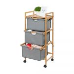 Suport din bambus cu 3 sertare Wenko Bamboo