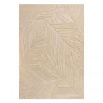 Covor bej din lână 200x290 cm Lino Leaf – Flair Rugs