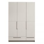 Dulap modular crem din lemn de pin 142x215 cm Pure – WOOOD