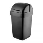 Coș de gunoi Addis Roll Top, 22,5 x 23 x 42,5 cm, negru