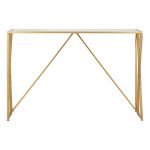 Masă consolă aurie 40x120 cm Easy – Mauro Ferretti