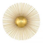 Aplică de perete aurie ø 50 cm Sun – Antic Line