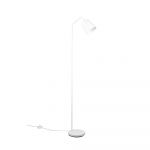 Lampadar alb cu abajur textil (înălțime 148 cm) Buddy – Trio