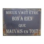 Semn 21x15 cm Bon A Rien – Antic Line
