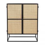 Comodă înaltă din ratan 80x100 cm Guuji - White Label
