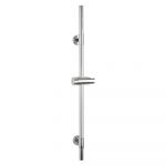 Tijă de duș argintiu-lucios de montat pe perete din oțel inoxidabil 66 cm Basic – Wenko