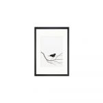 Poster 24x29 cm Bird on the Branch - Tablo Center