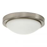 Plafonieră gri cu abajur din sticlă ø 32 cm Roda – Candellux Lighting
