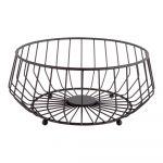 Coș metalic pentru fructe PT LIVING Linea, ø 30 cm, negru