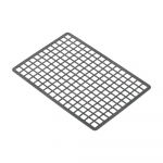 Protecție dreptunghiulară pentru chiuvetă, din plastic Addis, 36,5 x 24,5 cm, gri