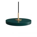 Lustră verde-închis LED cu abajur din metal ø 15 cm Asteria Micro – UMAGE