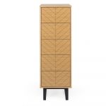 Comodă în decor de stejar Woodman Camden Narrow, 40 x 123 cm