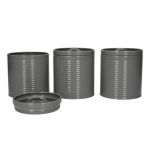 Recipiente 3 buc. din oțel pentru alimente – Kitchen Craft
