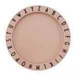 Farfurie pentru copii Design Letters Eat & Learn, ø 20 cm, bej