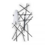 Cuier de perete negru din metal Matches – Spinder Design