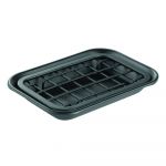Săpunieră iDesign Gia, 14,5 x 10 cm, negru