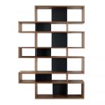 Bibliotecă TemaHome London 003 Walnut, negru