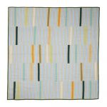 Cuvertură de pat din bumbac verde pentru pat dublu 260x260 cm Twist - Hübsch