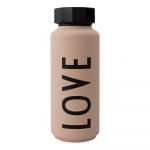 Sticlă termos Design Letters Love, 500 ml, roz închis