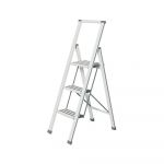 Scără pliantă Wenko Ladder Alu, înălțime 127 cm, alb