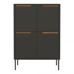 Comodă Tenzo Switch, 90 x 128 cm, negru