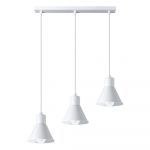 Lustră albă cu abajur din metal 45x14 cm Martina - Nice Lamps