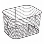 Coș pentru depozitare iDesign Wien, 23,8 x 18,6 cm, negru
