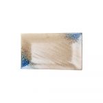 Farfurie din ceramică MIJ Earth & Sky, 33 x 19 cm, albastru-bej