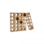 Suport din lemn pentru 5 sticle de vin Wireworks Wine