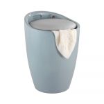 Coș de rufe/taburet Wenko Candy Look, 20 l, gri
