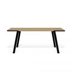 Masă de dining cu aspect de lemn de stejar 200x100 cm Drift - TemaHome