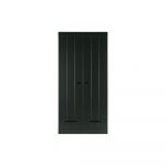 Șifonier din lemn de pin negru 94x195 cm Connect - WOOOD