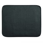 Suport scurgere veselă iDesign iDry, 45,5 x 40,5 cm, negru