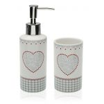 Set pahar si dispenser pentru baie | Versa