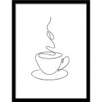 Poster cu ramă 30x40 cm Linear Coffee – Styler