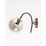 Aplică de perete negru-gri ø 15 cm Yoyo – Squid Lighting