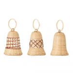 Set de 3 decorațiuni suspendate din bambus Bloomingville Akon