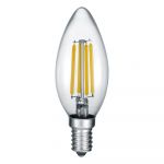 Bec LED E14, cu lumină caldă 4 W Kerze – Trio