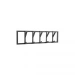 Cuier de perete negru din metal Frame – LABEL51