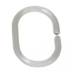 Set 12 inele pentru tijă perdea duș Wenko Shower Hooks