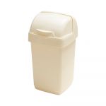 Coș de gunoi Addis Roll Top, 22,5 x 23 x 42,5 cm, crem