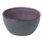 Bol din ceramică și glazură interioară mov Bitz Mensa, diametru 10 cm, negru