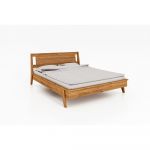 Pat dublu din lemn de stejar 160x200 cm Retro 2 - The Beds