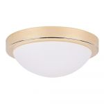 Plafonieră aurie cu abajur din sticlă ø 28 cm Roda – Candellux Lighting